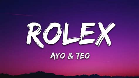 i habe ein rolex am swans|Ayo & Teo .